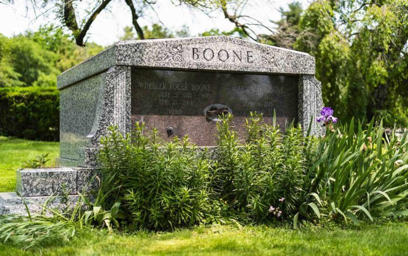 Companion Two Person Mausoleum Boone in Brown Granite
