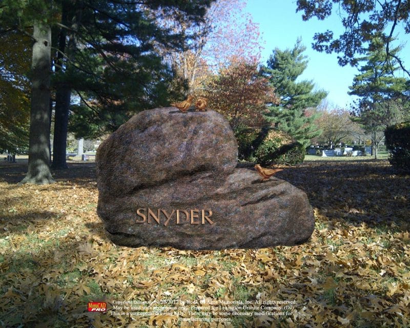 Letters and Birds on Snyder Boulder